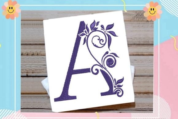 A Beautiful Monogram Letter for Premium Sweatshirt Embroidery