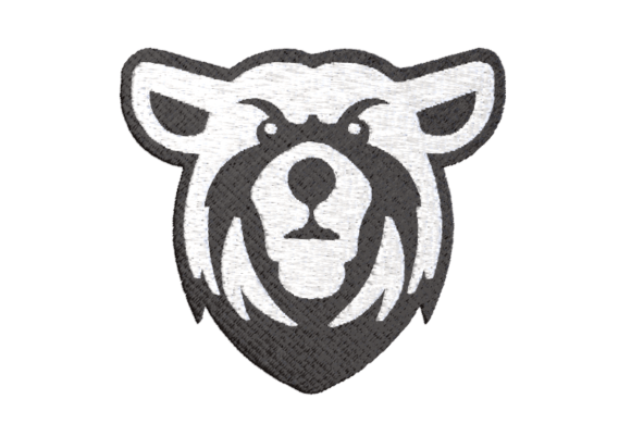 Bear Head Fill: A Whimsical Embroidery Design for Personalized Gifts