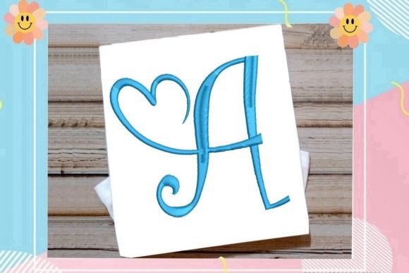 Beautiful Monogram A Letter Heart Review for Apparel Projects