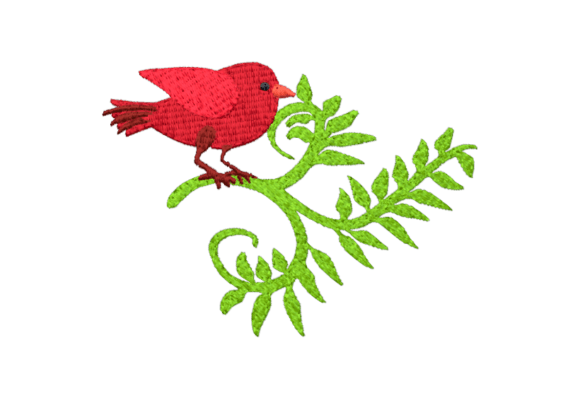 Bird with Twig: A Seasonal Embroidery Design Review