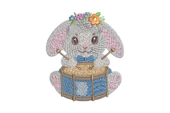 Bunny Drummer Embroidery Design Review