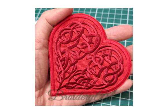 Celtic Heart Embroidery Design Review for Boutique Apparel