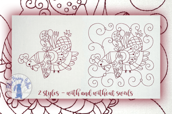 Chicken - Desserts Ready: A Seasonal Embroidery Design Review