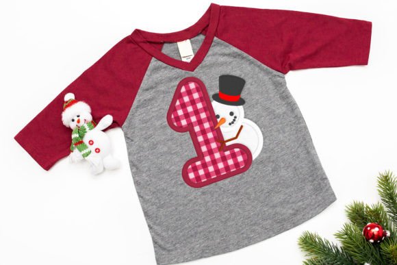 First Winter 1 with Snowman Applique: A Cozy Embroidery Design