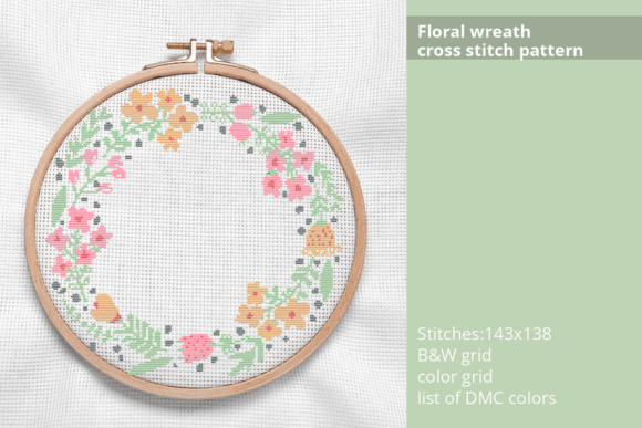Floral Wreath Cross Stitch Pattern Review