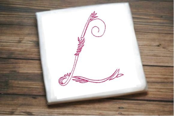 L One Line Beautiful Letter: A Standout Embroidery Design for Craft Fairs