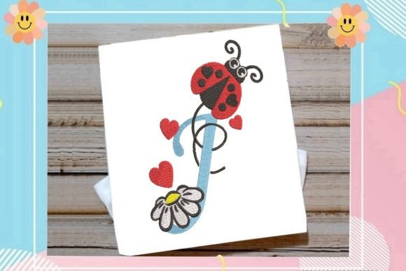Ladybug J Letter Monogram Review for Etsy and Small Shop Products