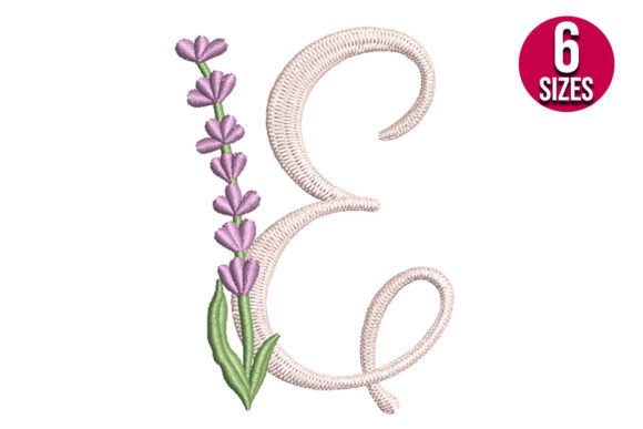 Lavender Font Letter E Review for Apparel Projects