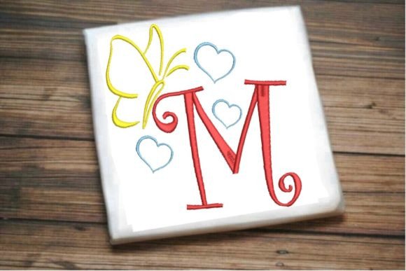 M Letter Love Butterfly Monogram Review: A Sweet Embroidery Choice