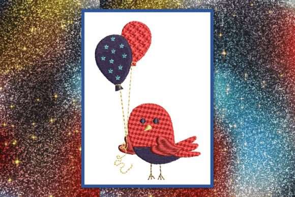 Patriotic Birdie-Balloons Embroidery Design Review