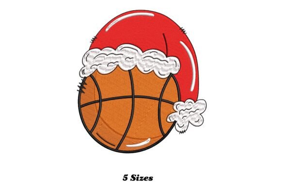 Santa Hat Basketball Christmas Embroidery Design Review