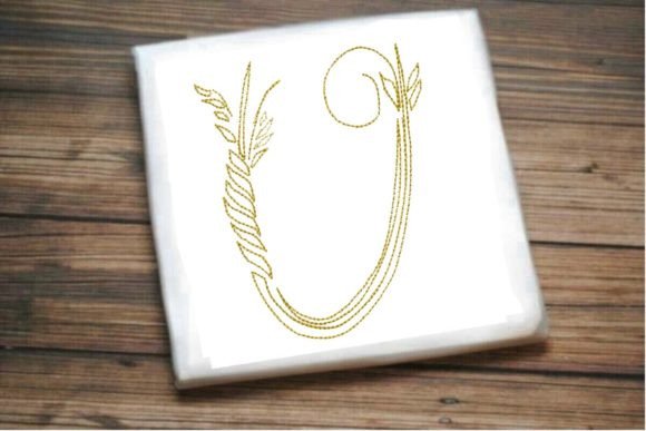 U One Line Beautiful Letter Embroidery Design Review