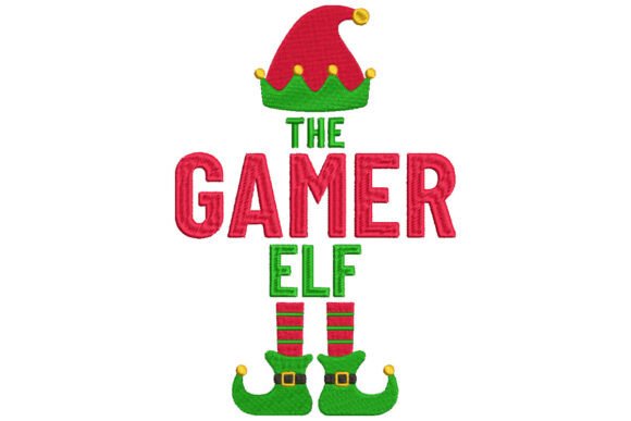 Video Gamer Elf Christmas Embroidery Design Review